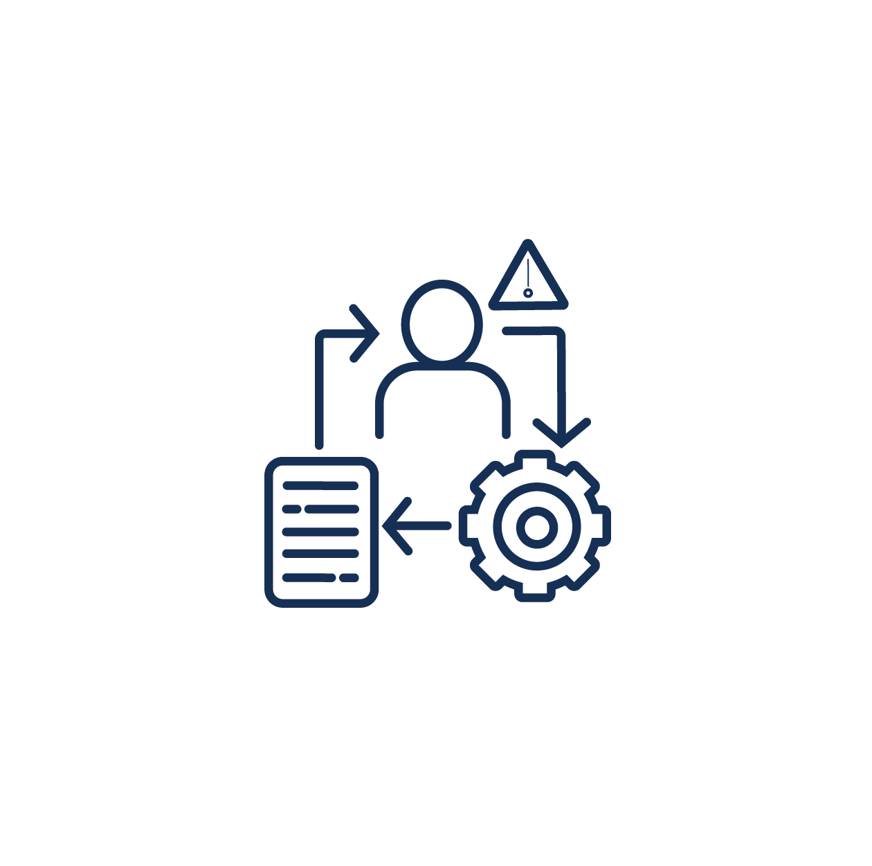 Icono control de daños y riesgos de seguridad