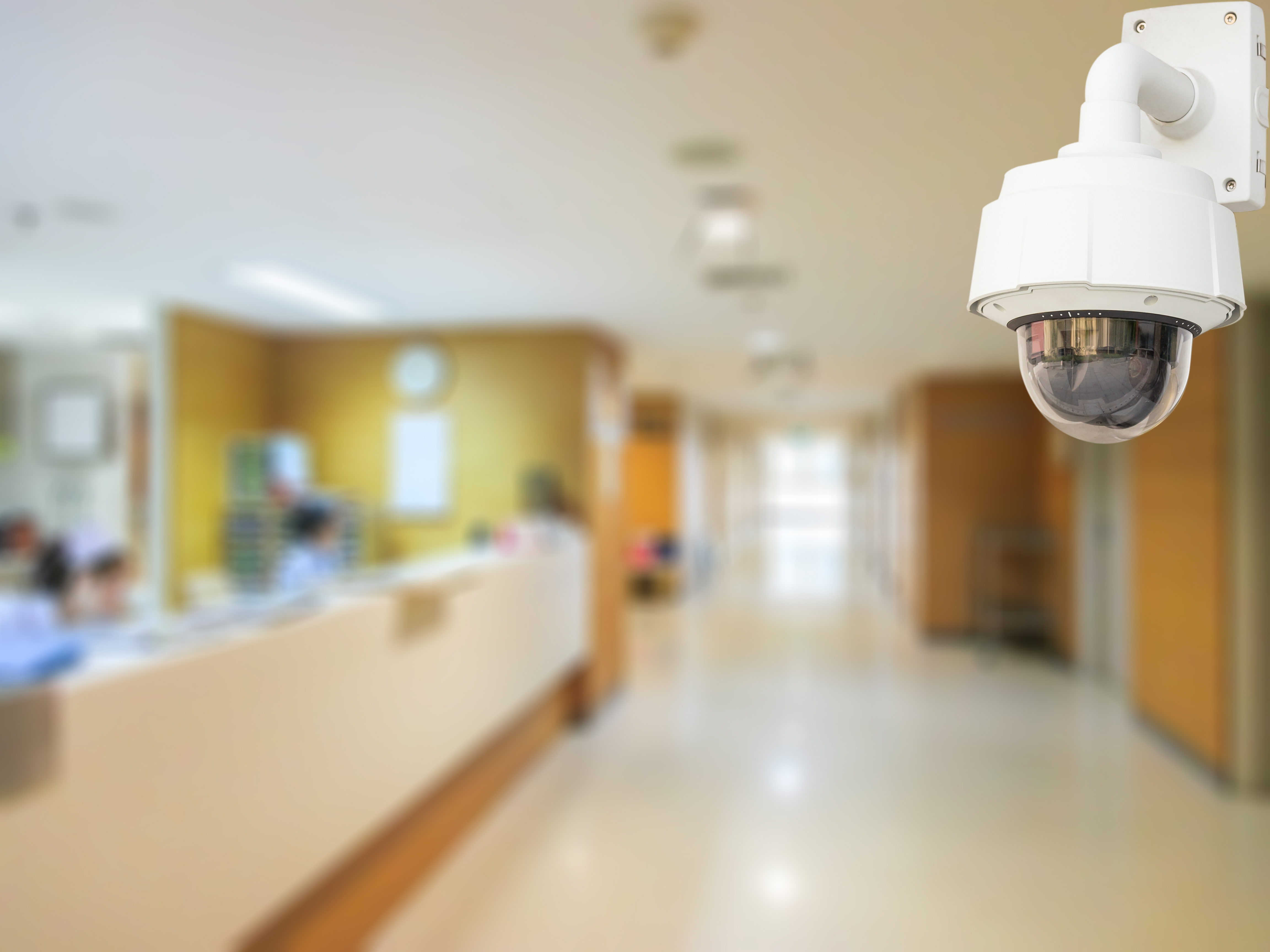 cámara de seguridad en hospital